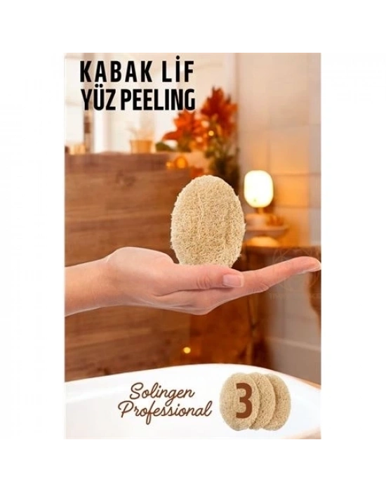 ÇOK SATAN Yüz Peeling Kabak Lifi 3 adet Solingen Professional