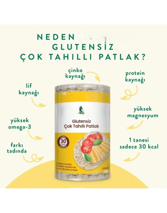 Çok Tahıllı Pirinç Patlağı 100 Gr
