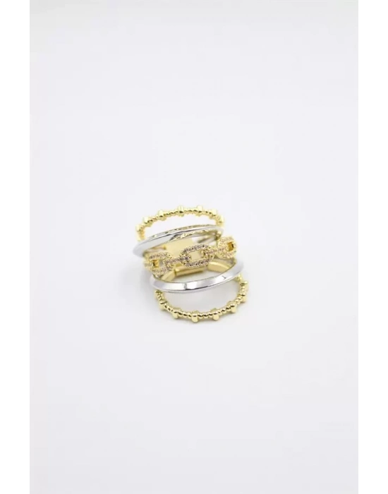 Çoklu Halka Yüzük - ÇOK RENKLİ