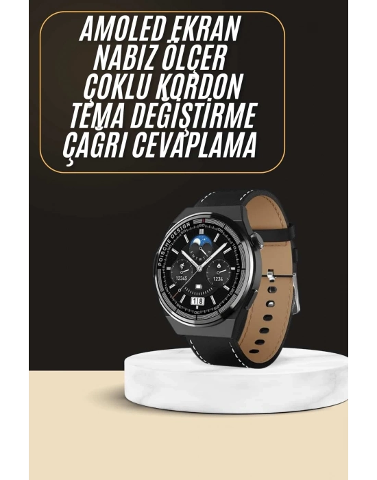 ® Çoklu Kordon Hediyeli Akıllı Saat Çağrı Cevaplama Müzik Dinleme Dokunmatik Ekran