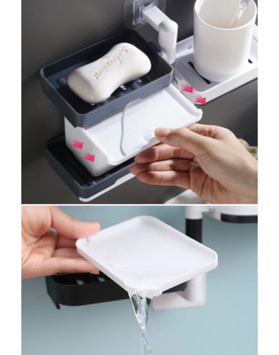 ®  Çoklu Sabun Tutucu Fonksiyonel Banyo Sabunluk