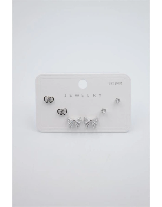 Çoklu Set Küpe - Gümüş