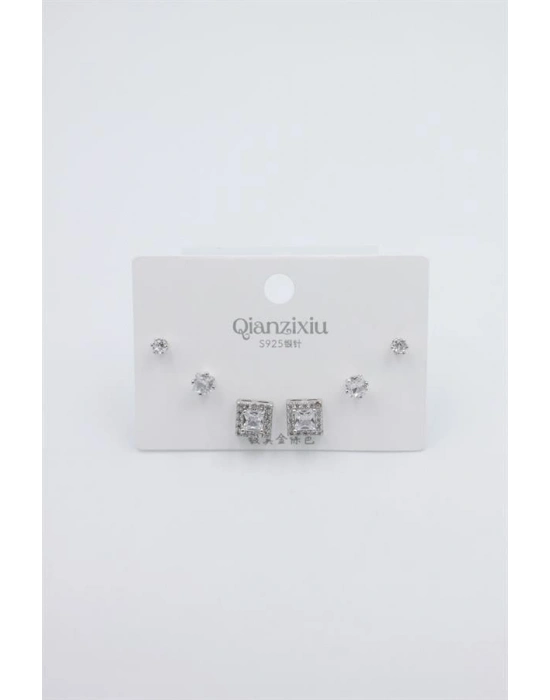 Çoklu Set Küpe - Gümüş