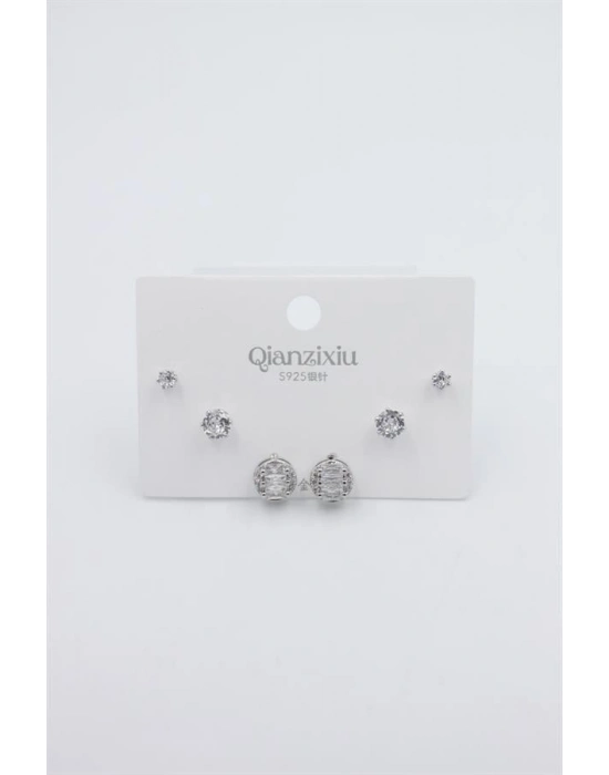 Çoklu Set Küpe - Gümüş
