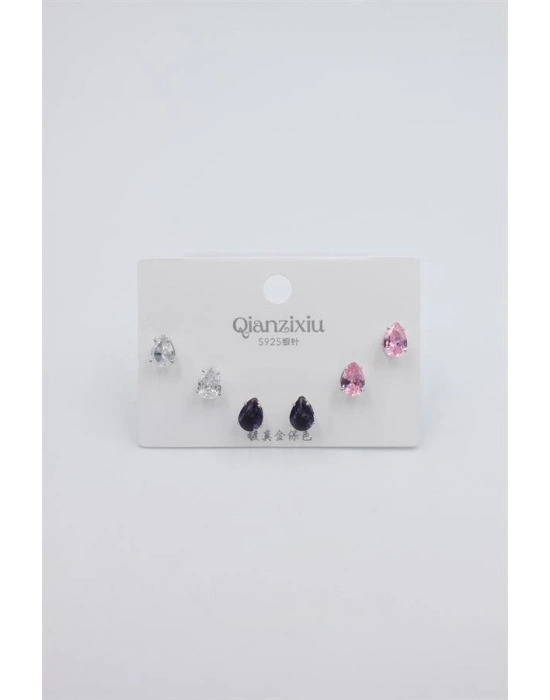Çoklu Set Küpe - Gümüş