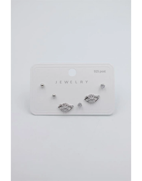 Çoklu Set Küpe - Gümüş