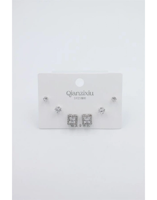 Çoklu Set Küpe - Gümüş