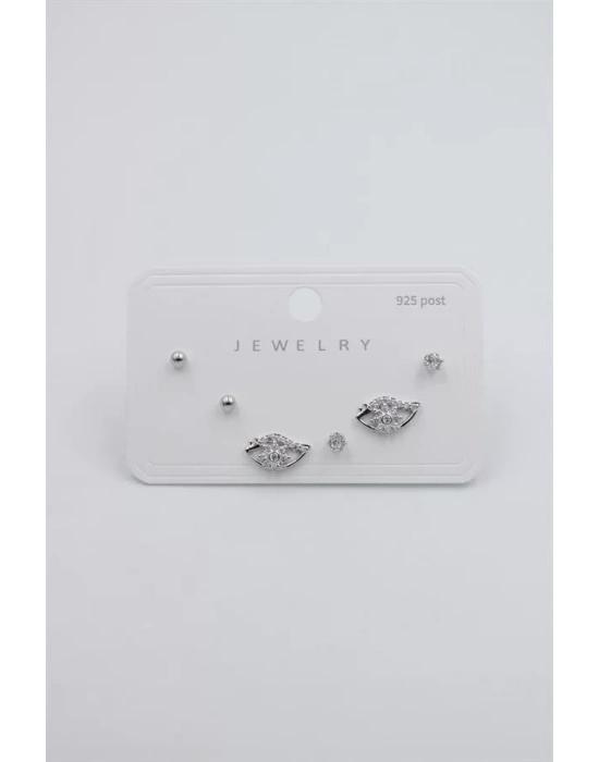 Çoklu Set Küpe - Gümüş