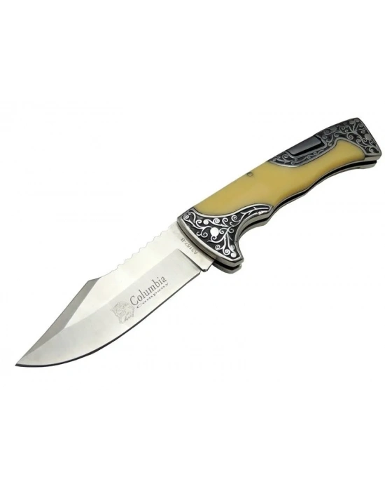 Columbia A3157c Av / Kamp Çakı 23 Cm - Sedef İşlemeli Saplı