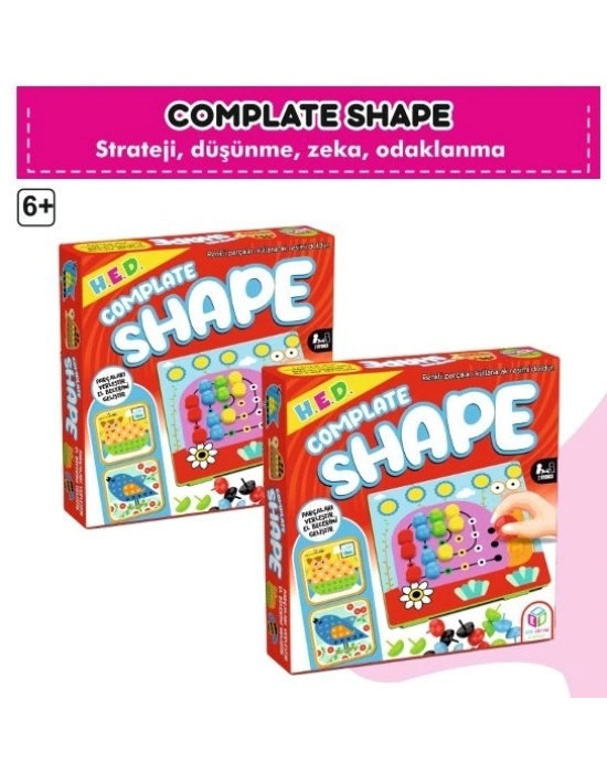 Complate Shape Renklerle Zekanı Konuşturma Oyunu