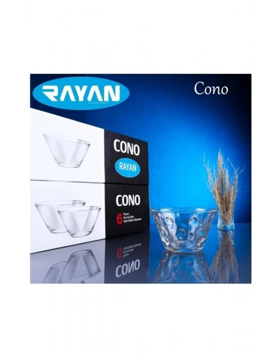 Cono Maria 6lı Büyük Cam Kase Royaleks-69816