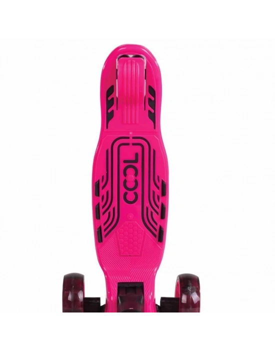 3 Tekerlekli Işıklı Maxi Scooter Pembe