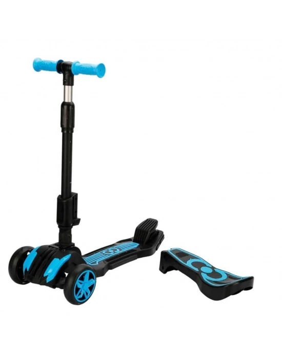 Combo 3 Tekerlekli Katlanabilir Işıklı Oturaklı Scooter