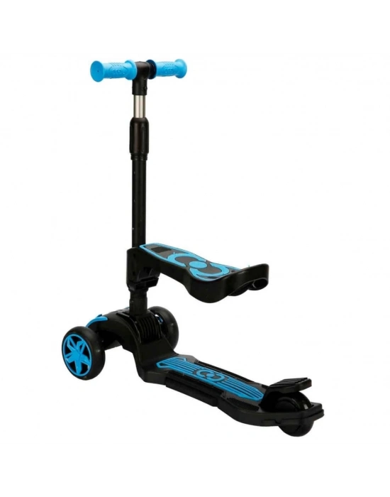 Combo 3 Tekerlekli Katlanabilir Işıklı Oturaklı Scooter