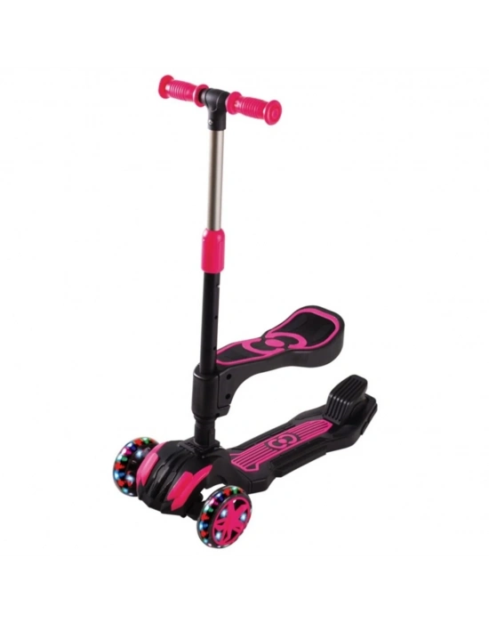 Combo Oturaklı Scooter Pembe