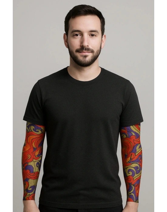 Çorap Dövme Giyilebilir Kol Bacak Dövmesi Likralı 2 Adet Model 4