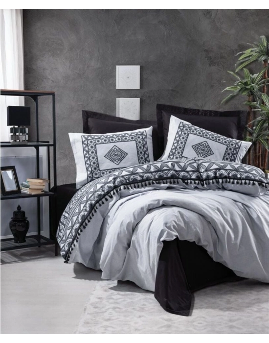 Cotton Box Candy Ranforce Nevresim Takımı Tek Kişilik Degno Siyah