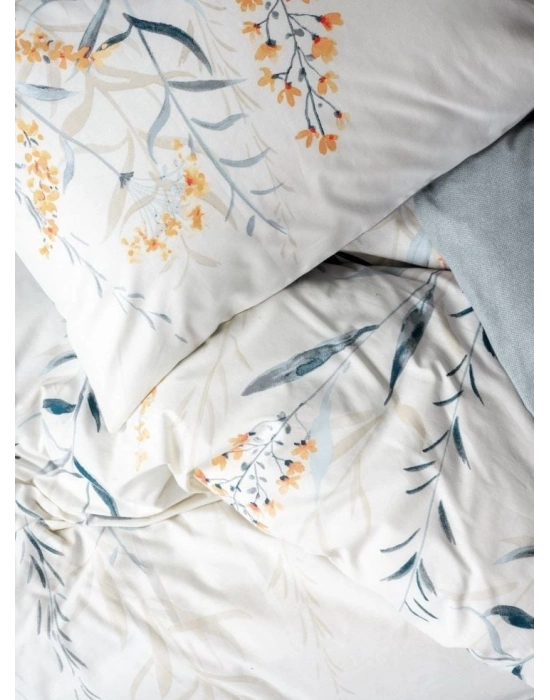 Cotton Box Nevresim Takımı Tek Kişilik Hiedra İndigo