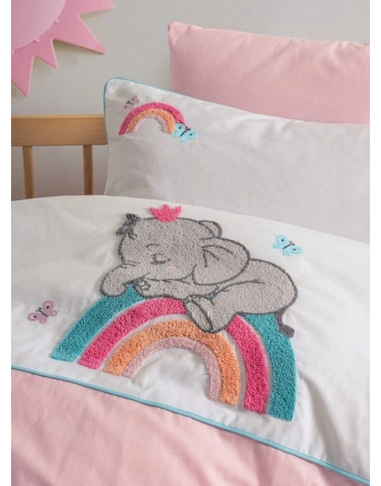 Cotton Box Punch Nakışlı Bebek Nevresim Takımı Lucky