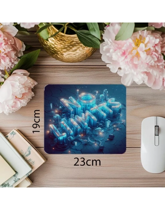 Cracked Zeminli Enerji Dolu Mousepad - 19x23 cm 2 mm Dikdörtgen İthal Baskılı Mouse Pad