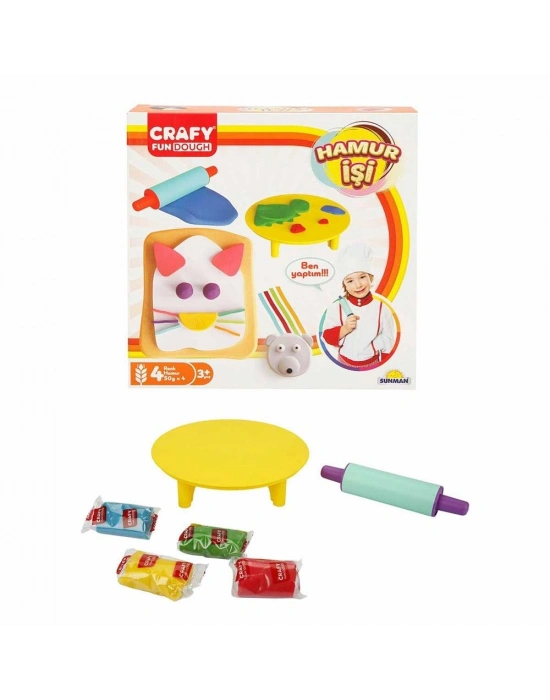 ® Crafy Hamur İşi Oyun Hamuru Seti 200 g 6 Parça