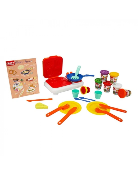 ® Crafy Pazar Kahvaltısı Oyun Hamuru Seti 300 g 23 Parça
