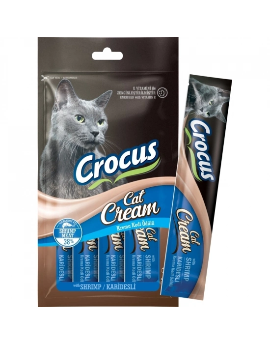 Crocus Karidesli Krema Kedi Ödülü 4x15gr