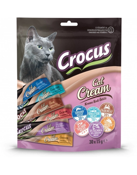 Crocus Multıpack 6 Çeşit Krema Kedi Ödülü 30x15gr