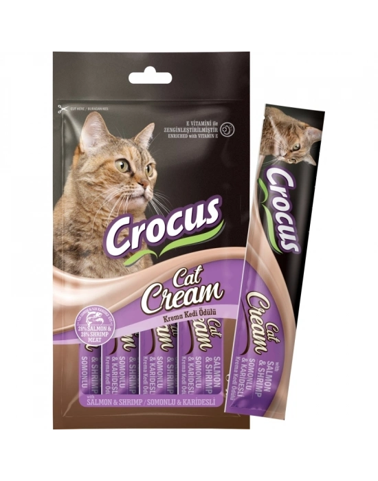 Crocus Somonlu Ve Karidesli Krema Kedi Ödülü 4x15g