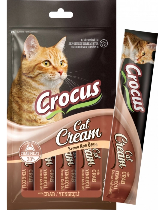 Crocus Yengeçli Krema Kedi Ödülü 4x15gr