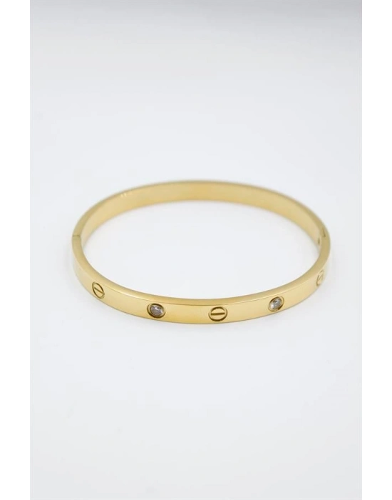 CRT Model Taşlı Bilezik - Altın