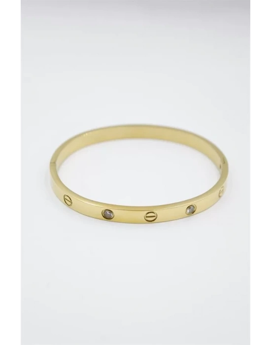 CRT Model Taşlı Bilezik - Altın