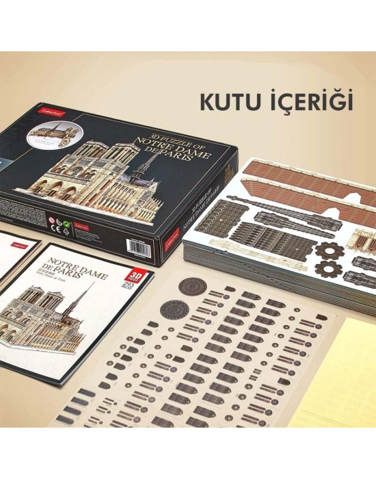 Cubic Fun 293 Parça 3D Puzzle Notre Dame