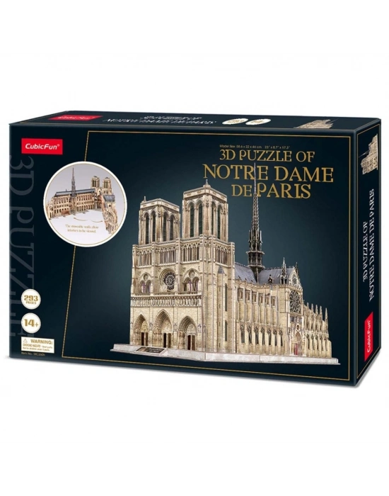 Cubic Fun 293 Parça 3D Puzzle Notre Dame