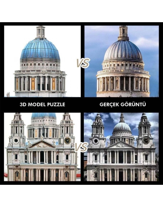 Cubic Fun 643 Parça 3D Puzzle Aziz Paul Katedrali