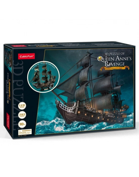 CubicFun Queen Annes Revenge 3D Puzzle 293 Parça LED Işıklı