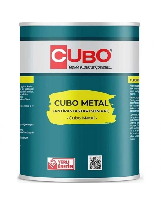 Cubo Metal Pas Boyası Nefti Yeşil 0,75 Litre