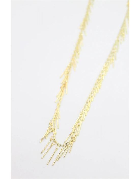 Çubuk Sallantılı  Kolye - Altın