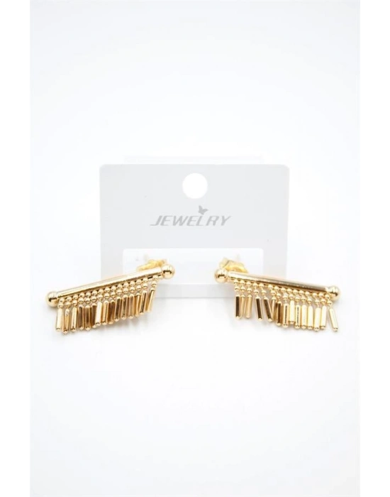 Çubuk Sallantılı Küpe - Altın