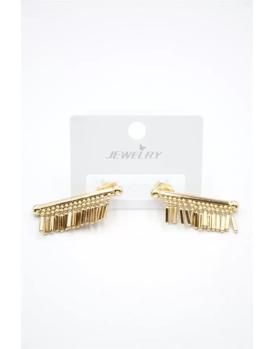 Çubuk Sallantılı Küpe - Altın