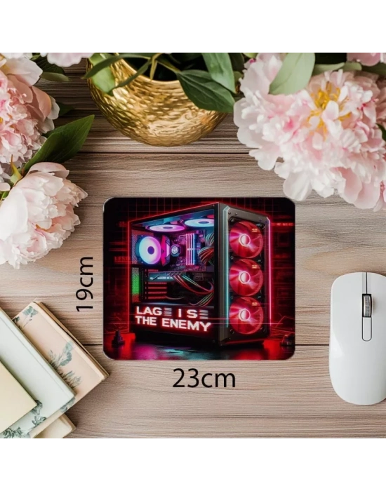 Cyberpunk Tarzı Gamer Mouse Pad - 19x23 cm 2 mm Dikdörtgen İthal Baskılı Mouse Pad