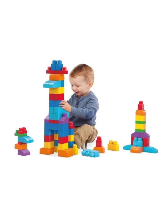 CYP67 MEGA BLOKS 60 parçalı Blok Torbaları 2 asorti - Mavi - Pembe +1 yaş