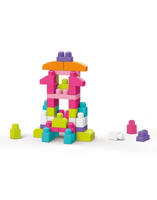 CYP67 MEGA BLOKS 60 parçalı Blok Torbaları 2 asorti - Mavi - Pembe +1 yaş