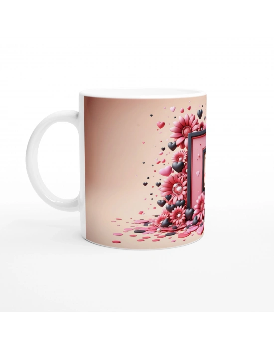 D Harfi Şık Tasarımlı Harfli Kupa Bardak