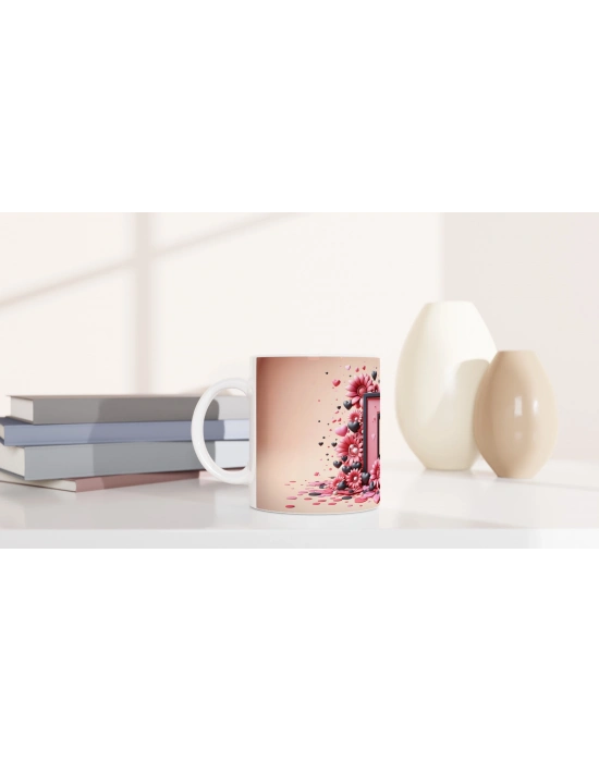 D Harfi Şık Tasarımlı Harfli Kupa Bardak