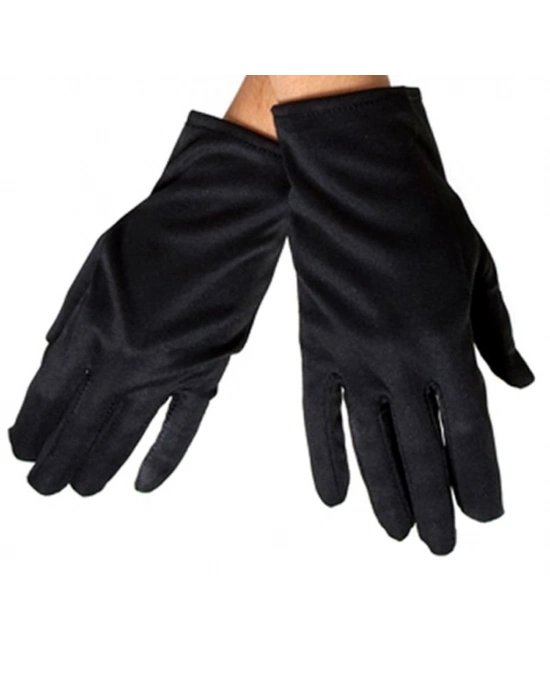 Siyah Renk Kısa Dans Gösteri Eldiveni