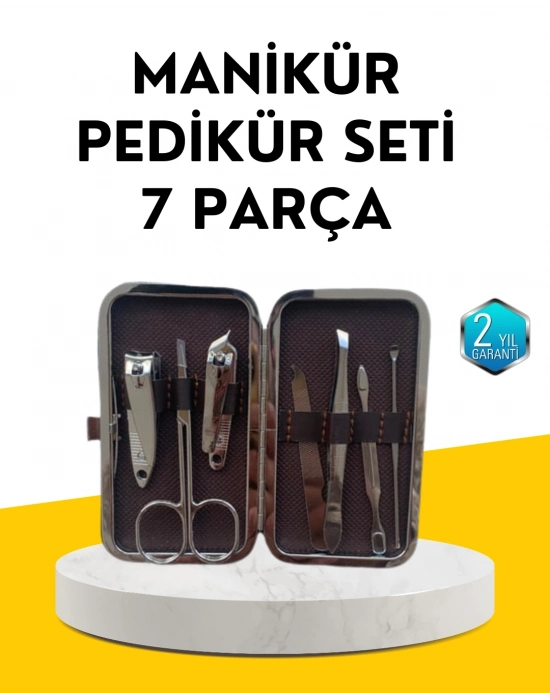 Dayanıklı Çelik Aletlerden Oluşan Kişisel Bakım Seti