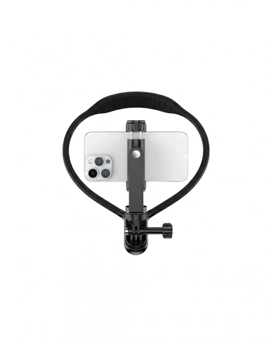 ® Dayanıklı Metal Destekli Boyun Telefon Tutucu Seyahat ve Spor Kullanım