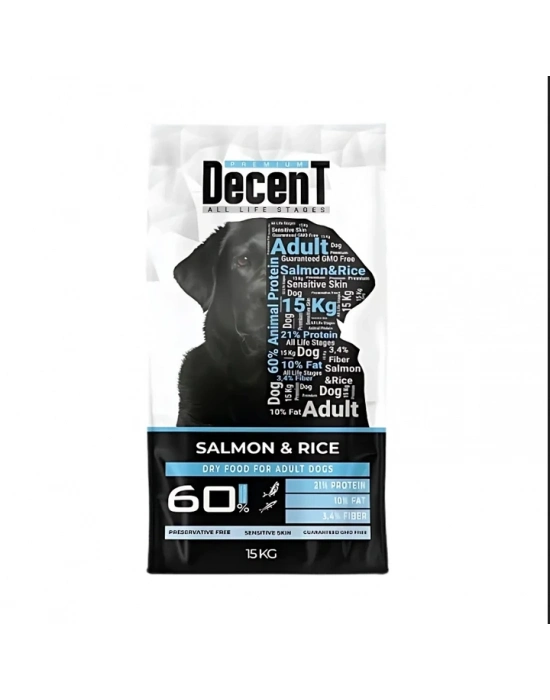 Decent Somon Balıklı Yetişkin Köpek Maması 15 kg