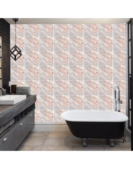 Decohandy 30x30 Cm Pvc Duvar Karosu 4Lü Paket - Antik Mermer